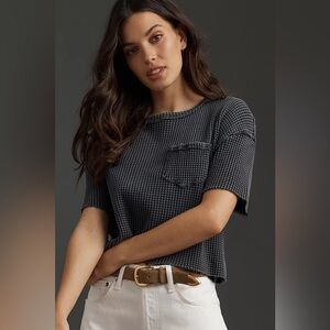 Pilcro Short-Sleeve Waffle Tee